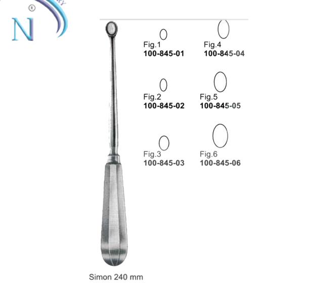 Pituitary Spoons, Curettes