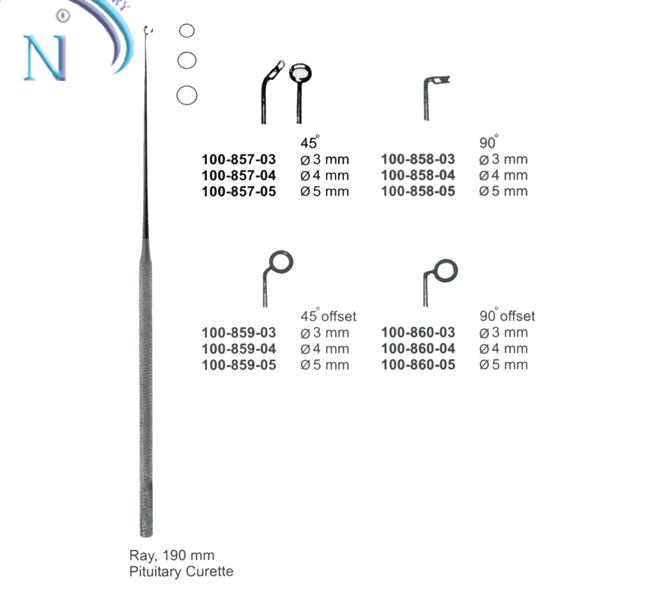 Pituitary Spoons, Curettes